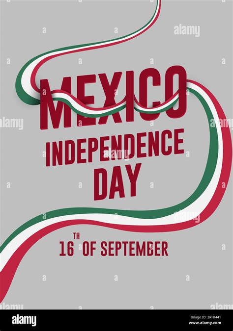 Mexico Independence Day 16th Of September Celebration Concept Vector