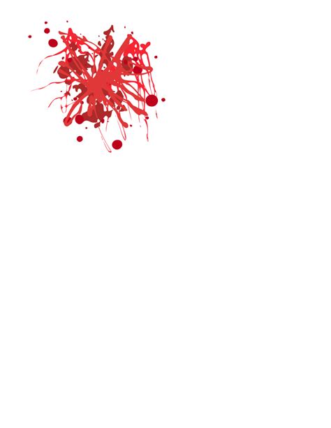 Red Blood Splatter Clip Art Image Clipsafari