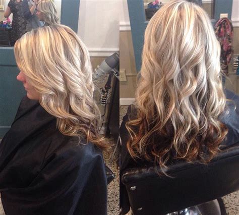 Light Blonde Hair With Dark Brown Underneath