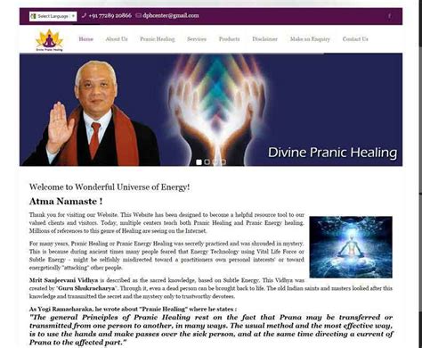 Pranic Healing Yoga Website Design Company Surat Gujrat India Surat Web Designer