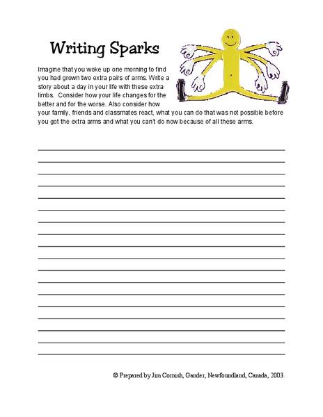 Writing Sparks Lesson Plan For 4th 6th Grade Lesson Planet
