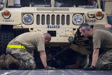 Joint Base Charleston Crews Load Troops Vehicles Onto C 17s To Aid