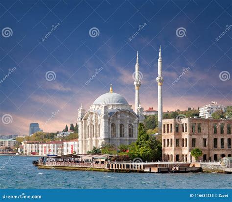 Ortakoy Mosque In Istanbul Turkey Stock Image Image Of Grand