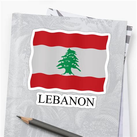 Lebanon Flag Stickers By Stuwdamdorp Redbubble