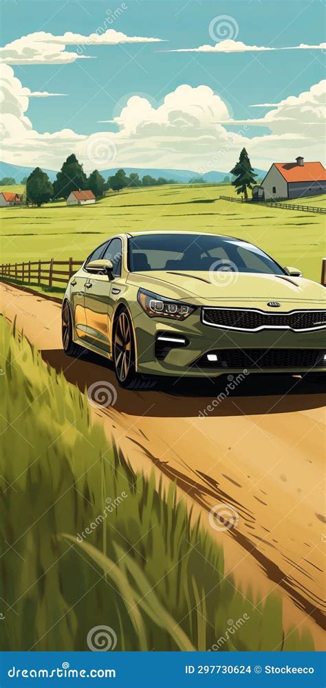 Kia Optima Wallpaper Digital Painting Inspired By Initial D Anime