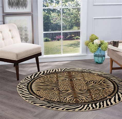 Bliss Rugs Serena Contemporary Indoor Round Area Rug