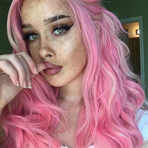 Pink Hairstyles Light And Dark Pink Highlights Ideas