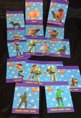 Toy Story Disney Skybox Trading Cards 16 Standup Cards Hamm Woody