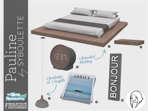 Pauline Bedroom Cc Sims 4 Syboulette Custom Content For The Sims 4