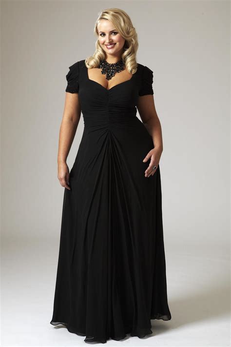 Black Evening Wear Plus Size ~ Plus Size Black Evening Dress With