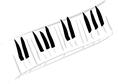 Wavy Piano Keys Clipart Clipart Best