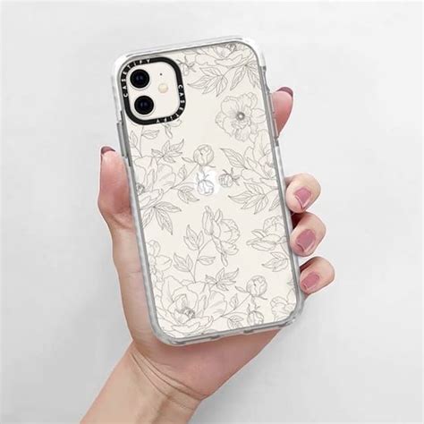 Casetify Impact Iphone 11 Case Delicate Floral By Pretty In Ink Shop