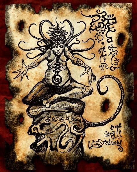 In Thetemple Of Shub Niggurath By Mrzarono On Deviantart Lovecraft Cthulhu Shub Niggurath