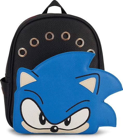 Sonic The Hedgehog Mini Backpack For Kids And Woman Faux Leather