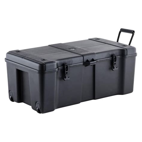 Black Ultra Storage Trunk With Wheels Locker Storage Storage Trunk