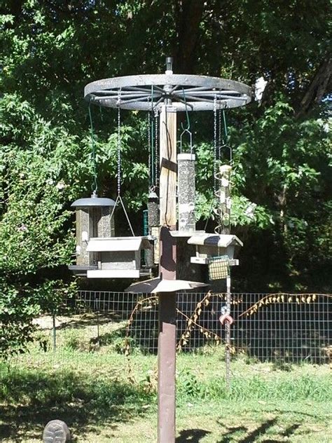 Practical and decorative bird feeder with a free standing design. 12 + bird feeding station. | Outdoor Family Fun ...
