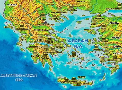 Map Of Mycenaean Greek