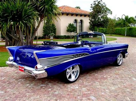 Candy Apple Blue 57 Chevy Im Drooling Muscle Cars Classic Cars