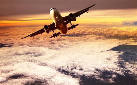 Passenger Plane Flying On Clouds Top Wallpaper Aircraft Wallpaper Better