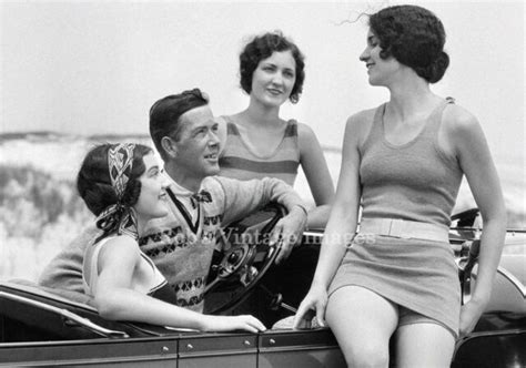 6 Flapper Girls Swimsuits Photo 1923 Flappers Jazz Prohibition Era