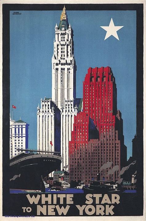 White Star Line Poster Artist Frank Newbould C 1928 Vintage Posters