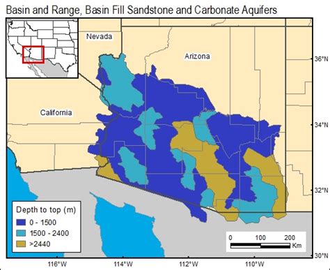 Basin Fill Sandstone And Carbonate Aquifers Basin And Range 01
