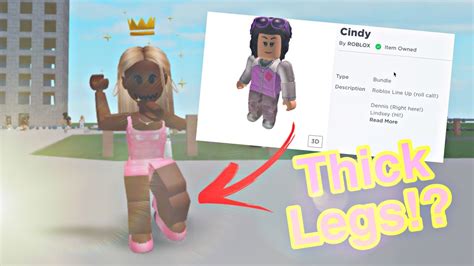 How To Look Like A Thick Baddie In Roblox Free Link In Description