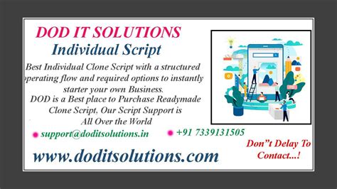 Individual Script Ready Made Clone Scripts By Dodit Solution Issuu
