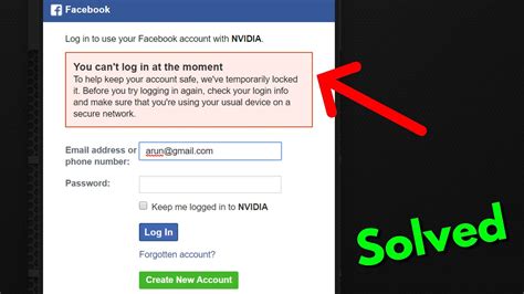 Fix Facebook You Cant Login At The Moment To Help Keep Your Account
