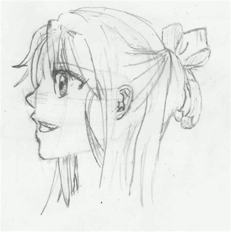 Manga Practice Girls Face Side View By Cejnarm On