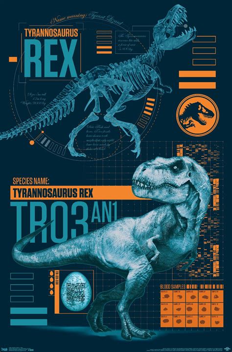 Jurassic World Fallen Kingdom T Rex Wall Poster 22375 X 34