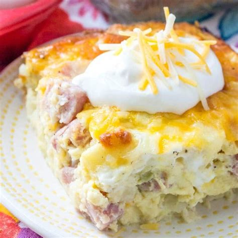 Ham And Potato Breakfast Casserole For Two Is Easy Delicious And