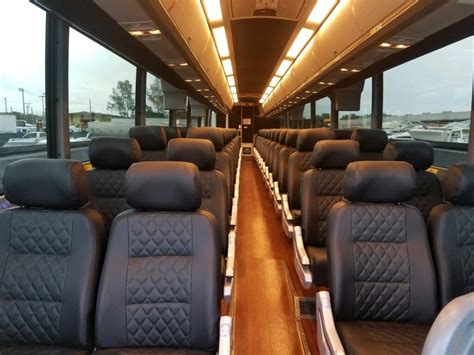 Coach Bus 57 Passengers Interior Alpha Transportation Services