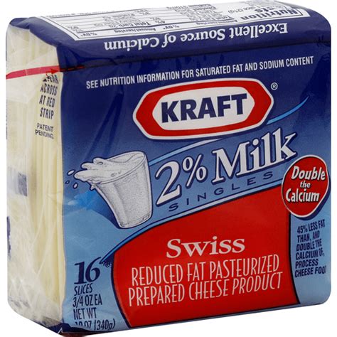 Kraft Cheese Product Pasteurized Prepared Swiss Reduced Fat Milk