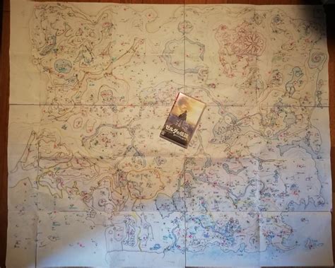 Mom Makes A Gigantic Hand Drawn Map Of The Legend Of Zelda Breath Of