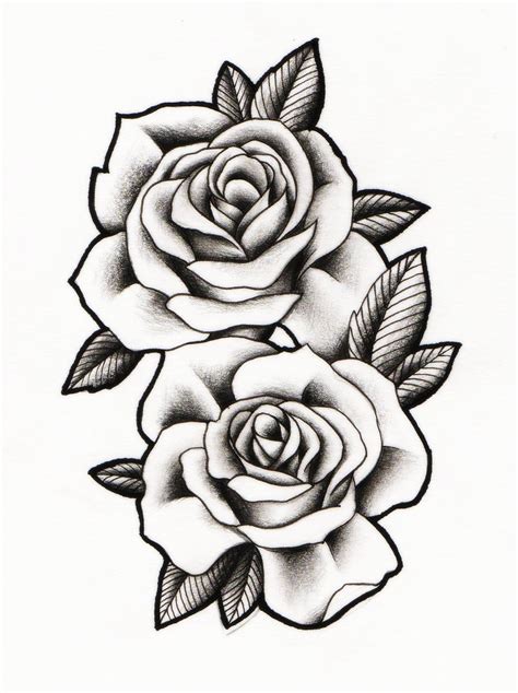Drawing Flowers Tattoo Free Download On Clipartmag
