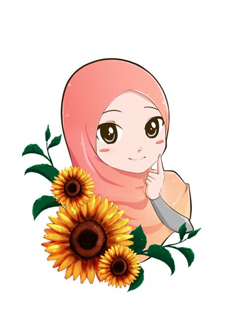 Hijab Kartun Muslimah Lucu Png Jilbab Gallery