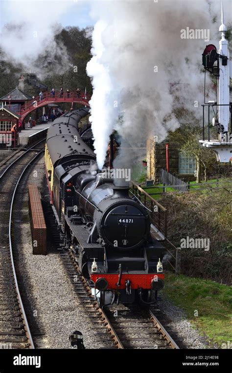 44871 Black Five Steam Train British Locomotive Nymr Goathland