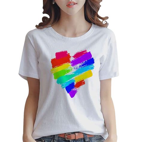 Nanafast Lgbt Pride T Shirt Rainbow Lesbian Flag Colors Ts Gay Pride Month Wear 45 Pilihax