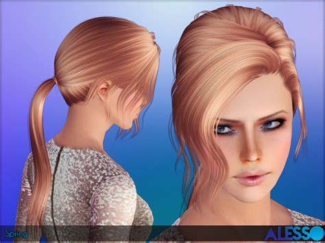 The Sims Resource Alesso Spring Hair