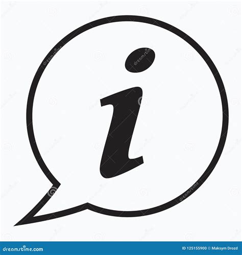 Info Icon Information Sign Icon Info Speech Bubble Symbol I Letter