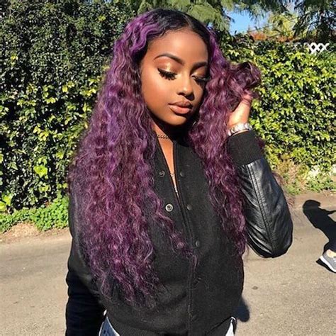 Dark haired girls will know the feeling when your hair is definitely the colour of the 'before' picture, but the 'after' is never as vibrant as it looks on the box. purple hair color for dark skin | Meilleure couleur de ...