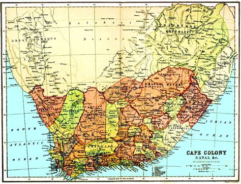 South Africa Coastal Map