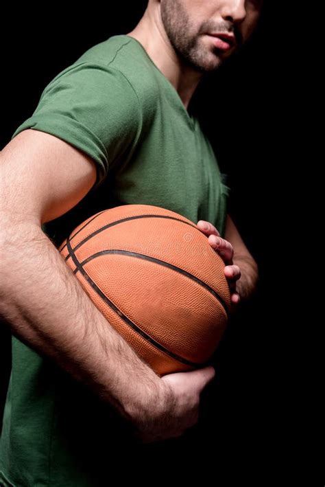 Man Holding Basketball Vertical Stock Photos Free Royalty Free