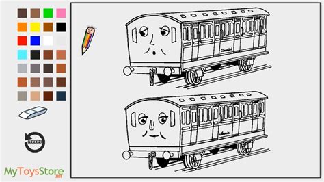 700x536 free printable simple thomas the train coloring pages. Coloring Annie and Clarabel Trains - Thomas And Friends ...