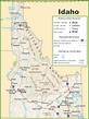 Idaho highway map - Ontheworldmap.com