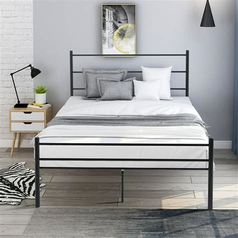 Metal Platform Bed Frame Full With Headboard And Footboard Metal Full