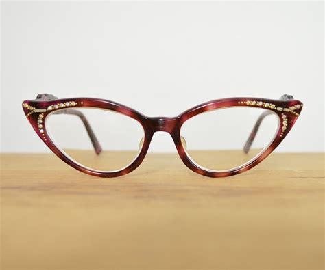 cat eye glasses vintage glasses frames womens designer eyewear burgundy tortoise shell