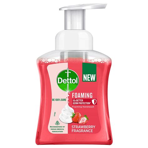 Dettol Foaming Handwash Pump Strawberry 250ml Rich Foam