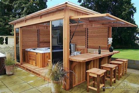 Aside from being the cheapest option, an inflatable tub is relatively easy to install into any size of garden. hot tub shed - Google Search in 2020 | Hot tub backyard ...